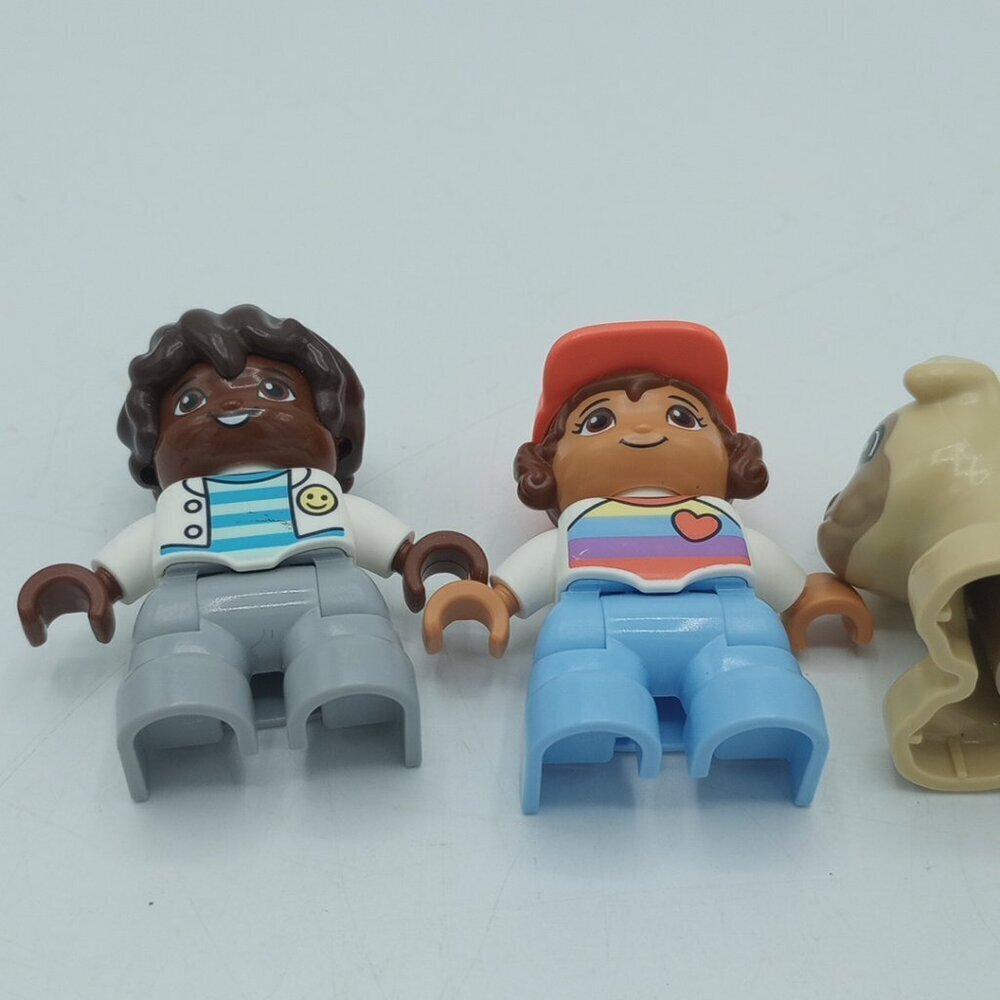 LEGO DUPLO Figures Lot of 3 Boy Girl Dog Family Pet Set Toddler Preschool Buildi - Picture 6 of 13